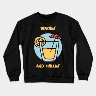 Summer Design- Beachin' and chillin'- Negroni- cocktails Crewneck Sweatshirt